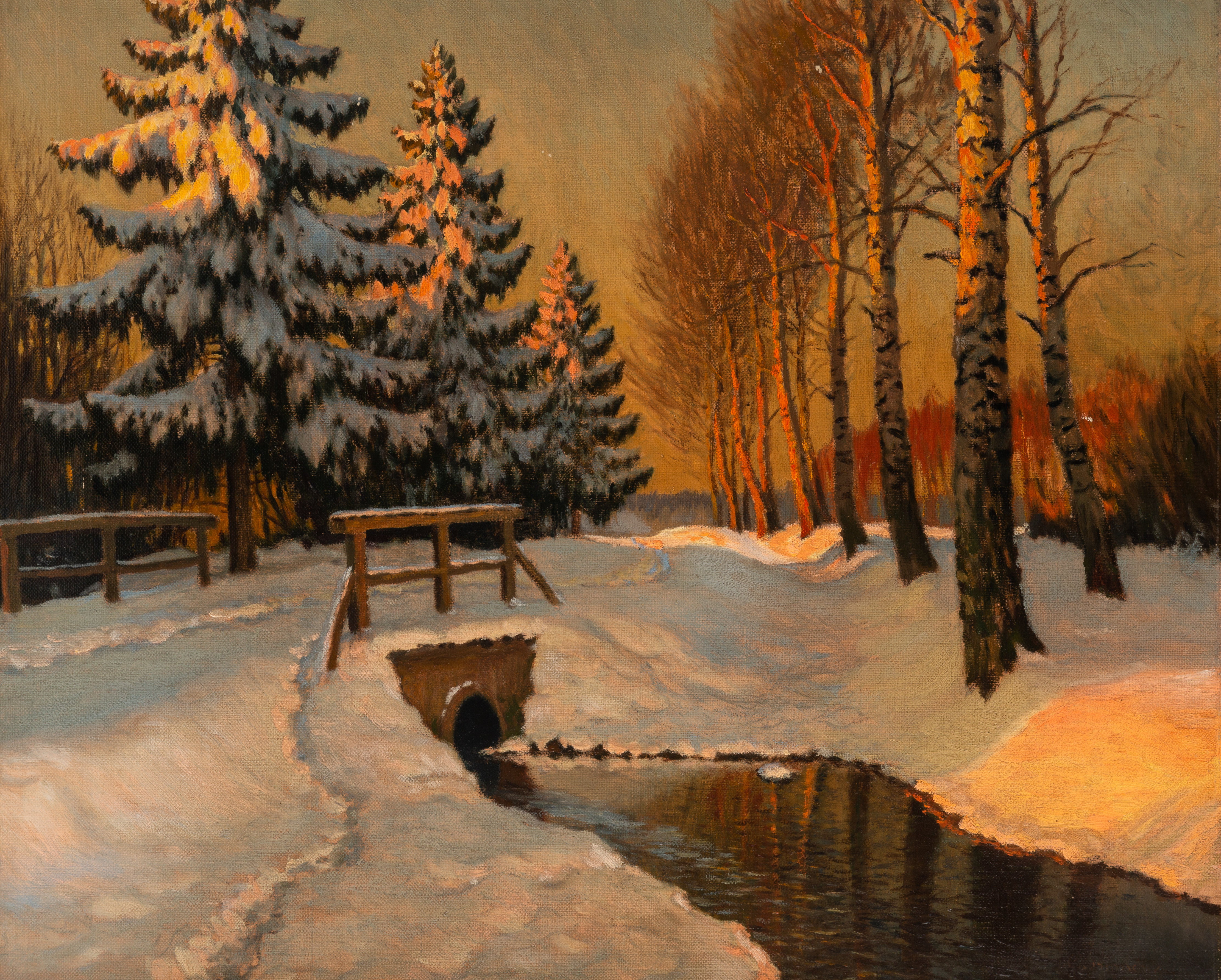 конец зимы картины художников